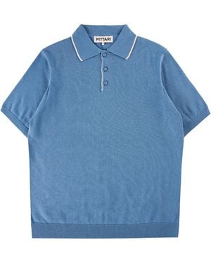 Pittari Short Sleeve Polo Tipping - Blue