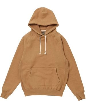 Wonder Looper Double Heavyweight French Terry Foxfibre Pullover Hoodie - Brown