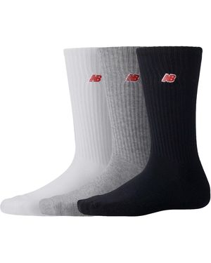 New Balance Patch Logo Crew 3 Pack - Blue