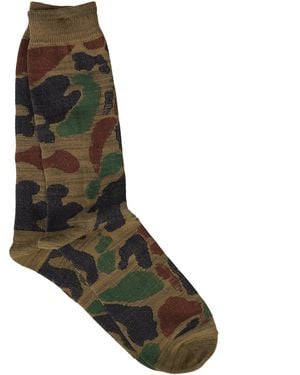 Anonymous Ism Camo Crew Socks - Grey
