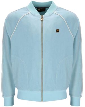 Fila Fella Velour Jacket - Blue