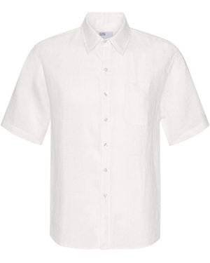 COLORFUL STANDARD Linen Short Sleeve Shirt - White