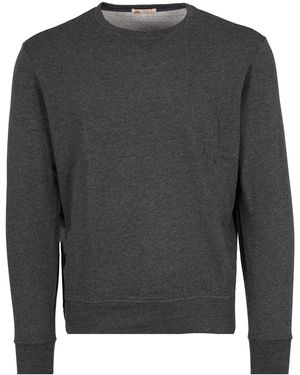 real hoxton Loopback Cotton Sweatshirt - Grey