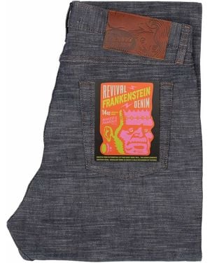 Naked & Famous Weird Guy Revival Frankenstein Denim Jeans - Grey
