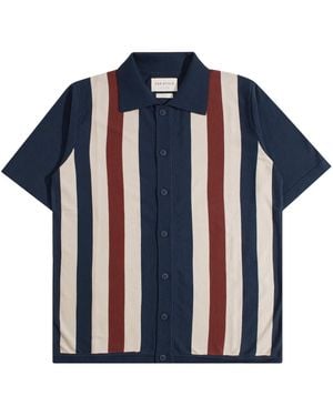 Far Afield Velzy Simple Stripe Knit Shirt - Blue