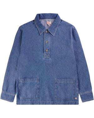 Armor Lux Denim Smock - Blue