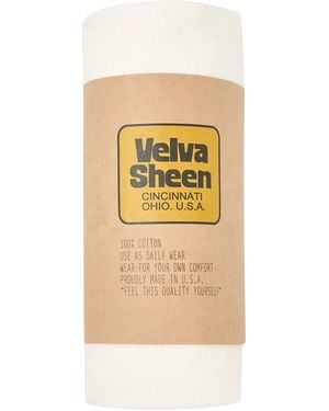 Velva Sheen Rolled Short Sleeve Crew Neck T-Shirt - Natural