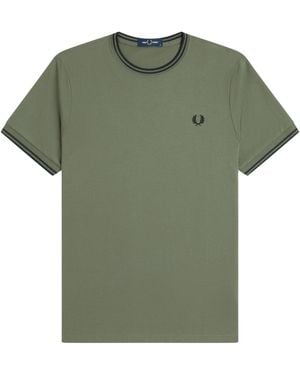Fred Perry Twin Tipped T-Shirt - Green