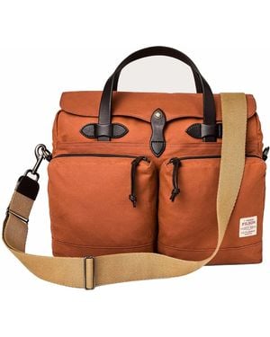 Filson 24 Hr Tin Cloth Briefcase - Orange