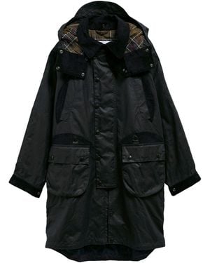 Barbour X Norbit Long Wax Jacket - Black