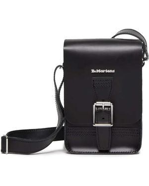 Dr. Martens Kiev Smooth Leather Vertical Crossbody Bag - Black