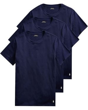 Polo Ralph Lauren Crewneck 3-Pack T-Shirts - Blue