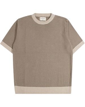 Far Afield Newport Knit T-Shirt - Brown
