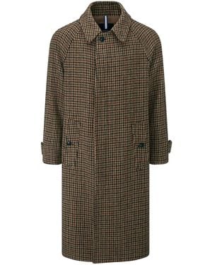 Gloverall Harris Tweed Coat - Green