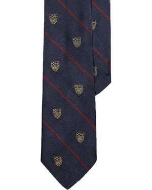 Polo Ralph Lauren Striped Silk Repp Club Tie - Blue