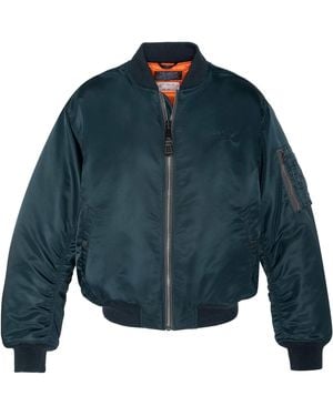 Schott Nyc Ma-1 90's Fit Bomber Jacket - Blue
