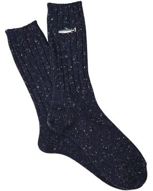Anonymous Ism Trout Crew Socks - Blue