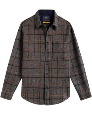 Portuguese Flannel Type Overshirt - Grey