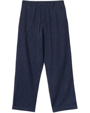 Universal Works Bobby Wool Mix Super Chino - Blue