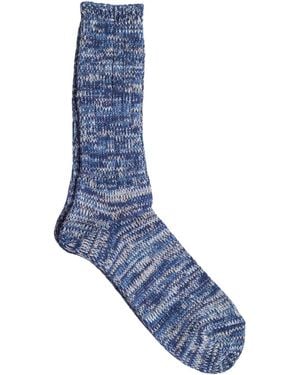 Anonymous Ism 5 Colour Mix Crew Socks - Blue