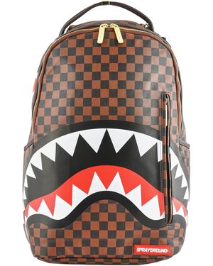 Sprayground Sleek Sharks In Paris Backpack - Brown