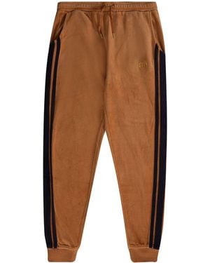 Sergio Tacchini x Stuarts X Stuarts Damarindo Velour Track Trousers - Brown