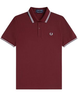 Fred Perry M12 Twin Tipped Polo - Red