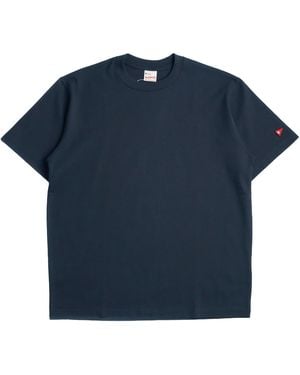 Healthknit Open-End Dry Jersey Crewneck T-Shirt - Blue
