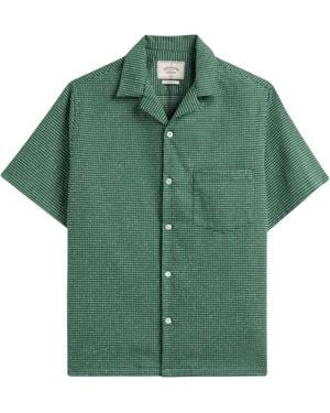 Portuguese Flannel Dots Shirt - Green