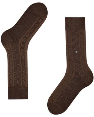 Burlington Tweed Socks - Brown
