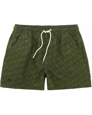 Oas Squiggle Swim Shorts - Green