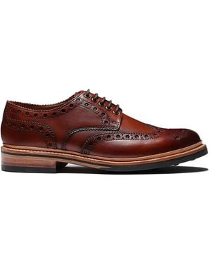 Grenson Archie Handpainted Shoes - Red