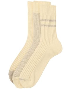 RoToTo Socks Daily 3 Pack Socks - Natural