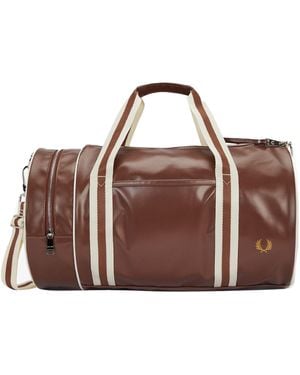 Fred Perry Classic Barrel Bag - Brown