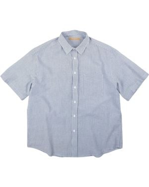 FRIZMWORKS Og Stripe Seersucker Shirt - Blue