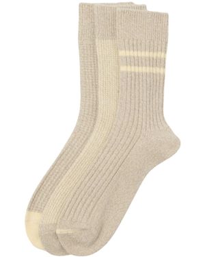 RoToTo Socks Daily 3 Pack Socks - Natural