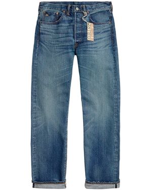 RRL Straight Fit Selvedge Jean - Blue