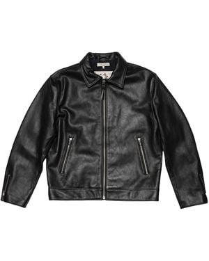 Nudie Jeans Eddy Rider Leather Jacket - Black