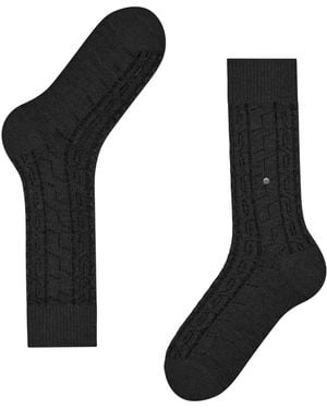 Burlington Tweed Socks - Black