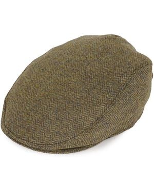 Dents Abraham Moon Flat Cap - Green