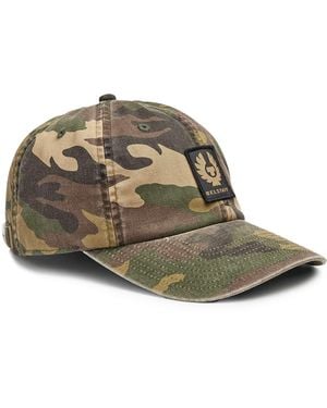 Belstaff Phoenix Camo Patch Cap - Green