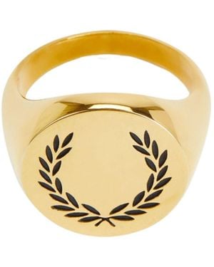 Fred Perry Laurel Wreath Ring - Metallic