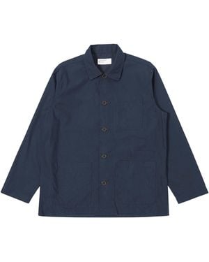 Universal Works Bakers Overshirt - Blue