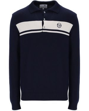 Sergio Tacchini Damarindo Knitted Polo - Blue