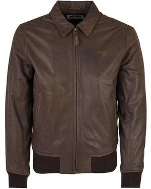 Schott Nyc Leather Jacket - Brown