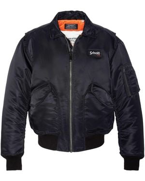 Schott Nyc Schott 90&Apos;Fit Bomber Jacket - Blue