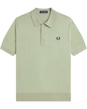 Fred Perry Knitted Shirt - Green