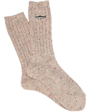 Anonymous Ism Trout Crew Socks - Natural