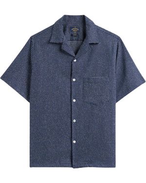 Portuguese Flannel Dots Shirt - Blue