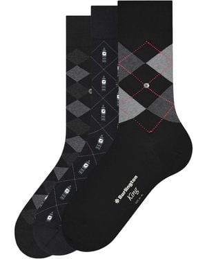 Burlington British Box Socks - Black